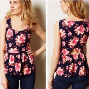 Postmark by anthropologie Clovelly peplum top